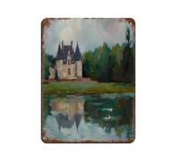 Versailles Château Art - Cartel de metal vintage para pub, club, cafetería, bar, decoración de pared para el hogar, póster retro de 30 x 40 cm