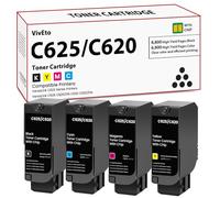 VersaLink C620 C625 - Cartucho de tóner (con nuevo chip) para Xerox C625 cartucho de tóner 006R04616 006R04617 006R04618 006R04619 para VersaLink C625/DN C620/DN C6620/DN C66 Impresora 2X, 4 Paquete