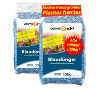 versando 20kg abono azul hasta 300m²: abono NPK para frutas, verduras y plantas fuertes con efecto a largo plazo