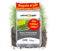 versando 20kg cal césped & cal jardín hasta 500m²: suprime musgo malas hierbas hongos promueve el desarrollo del suelo y raíces ideal para céspedes con efecto a largo plazo