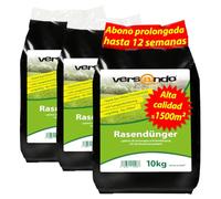 versando 30 kg de abono prolongado césped hasta 1500 m²: aporte nutritivo perfecto, efecto prolongado de hasta 12 semanas, ideal para un césped denso y verde
