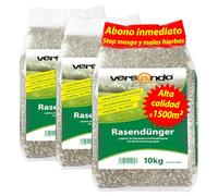versando 30kg abono para césped primavera hasta 1500m²: desplaza el musgo y las malas hierbas para un césped sano y de un verde exuberante Abono de primavera con efecto inmediato