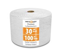 versando Premium película de burbujas de 100 m x 0,3 m envío, embalaje, mudanza papel burbuja rollo de dos capas