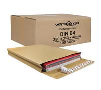 versando - Sobres acolchados, 100 unidades, DIN B4 (250 x 353 mm), solapa