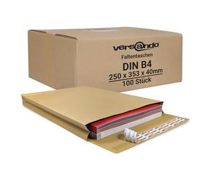 versando - Sobres acolchados, 100 unidades, DIN B4 (250 x 353 mm), solapa
