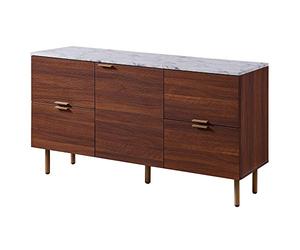 Versanora Aparador Moderno Buffet Mármol Falso Madera Ashton VNF-00081