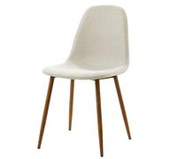 Versanora Minimalista Par De 2 Blanco De Comedor O Cocina (Solo Sillas), Textil, tamaño