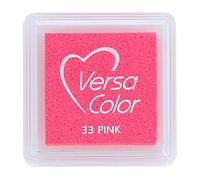Versasmall Ink Pads Tsukineko Tinta VERSACOLOR Color Rosa Opaca 33x33mm. Almohadilla pequeña, Tinta Textura densa, Resistente. Ideal Manualidades, Scrapbooking en Papel, Madera y cartón