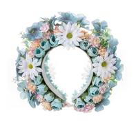 Versátil aro de pelo étnico floral para el pelo, artesanía, decoración para el cabello para entusiastas de la cultura tradicional