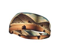 Versátil banda deportiva para el sudor YYHWHJDE Dreaming of the Pyramids of Khufu Prints - Diadema elástica y absorbe la humedad para yoga, fitness