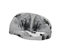 Versátil banda deportiva para el sudor YYHWHJDE Sketching an Eagle Prints - Diadema elástica y absorbe la humedad para yoga, fitness