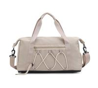 Versátil bolsa de deporte con compartimento para zapatos, resistente al agua, bolsa de deporte informal para hombres y mujeres, Khaki