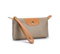 Versátil bolso de viaje para mujer, elegante, monedero con cremallera, múltiples compartimentos para mamás, gris claro