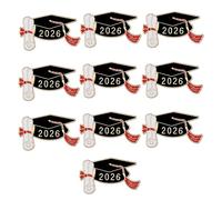Versátil broche conmemorativo para sombrero de doctorado académico de 25 mm para estudiantes 2026, talla única, como se describe
