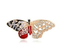 Versátil broche de mariposa con goteo de aceite, accesorios esmaltados, flores para el pecho, fiesta, banquete, oficina, pin