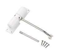 Versátil cierre automático de puerta con montaje de tornillo simple incluido, juego de cierre eficiente para cierrapuertas de jardín y hogar