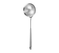 Versátil colador de cocina de acero ranurado, cuchara ranurada de acero inoxidable para cocinar, para colgar agujeros