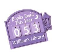 Versátil contador de lectura de madera, adecuado para uso en bibliotecas domésticas, fomentando buenas rutinas de lectura, seguimiento manual diario