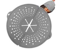 Versátil cubierta de ventilación de vapor, protector líquido plegable único, térmico con marco reforzado, recipiente de silicona aislado de alimenticio, alfombrilla elegante con perforación