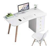 Versátil escritorio industrial de madera con cajón, simple, multifuncional, para el hogar, oficina, juegos, estación de trabajo, escritorio de computadora para escribir, 39 pulgadas de largo x 20