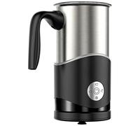 Versátil espumador eléctrico de leche y vaporizador, dispositivo instantáneo de acero inoxidable para espumar, calentar y agitar, capacidad de 350 ml para lattes y capuchinos