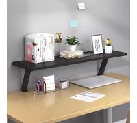 Versátil estante de escritorio ClampOn resistente extensor de escritorio para juegos y oficina, monitor ergonómico y portátil, soporte elevador de impresora, organizador de ahorro de espacio (negro