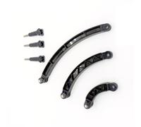 Versátil extensión de brazo para cascos, postes curvos, 3 longitudes para cámaras de acción, varillas de extensión de 3 longitudes, equipo de vlog de viaje