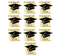 Versátil insignia conmemorativa para sombrero de doctorado académico de 25 mm para estudiantes 2026 regalo de graduado, talla única, como se describe