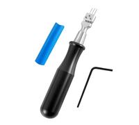 Versátil juego de afinación de piano con aguja de tres ángulos, mango cómodo para operaciones rápidas y fiabilidad. Juego de herramientas de voz de piano