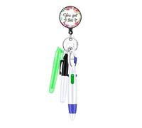 Versátil juego de bolígrafos de enfermería con mecanismo retráctil seguro de acceso rápido para uso hospitalario y estudiantil, tela/plumas
