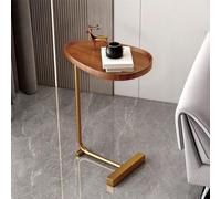 Versátil mesa de metal en forma de C, elegante bandeja de sofá y mesita de noche para sala de estar y dormitorio, ideal para sofá y sillones, 30 x 36 x 72 cm, diseño moderno