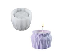 Versátil molde de silicona para facetas de diamantes resistentes para jarrones, soportes para bolígrafos, tarros y tazas de almacenamiento