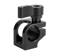 Versátil montaje en barra de 15 mm Φ15 mm adaptador de abrazadera de tubo para equipo de jaula de cámara fácil bloqueo con negro