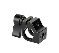 Versátil montaje en barra de 15 mm Φ15 mm adaptador de abrazadera de tubo para equipo de jaula de cámara fácil bloqueo con negro