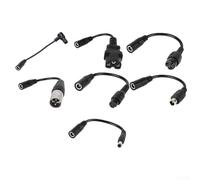Versátil para cable adaptador de cargador incluyendo CC 2.1 a CC 2.5 con conectores grandes de aviación pequeños para puertos huecos (A)