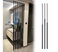 Versátil separador de habitación de listones de metal de 5/8/10 piezas, elegante partición para el hogar y la oficina, ideal para pasillos y escaleras
