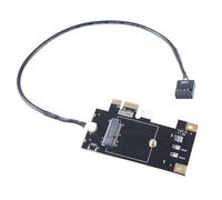 Versátil tarjeta de conversión M.2 NGFF a PCIe, compatible con Bluetooth, compatible con AX200, AX210, MT7921 y 7922