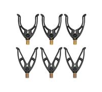 Versatile Carp Fishing Accessories, Stainless Steel Fishing Tackle with Rubber Sleeve for Secure Grip, U-Shaped And V-Shaped Rod Holders Ensuring