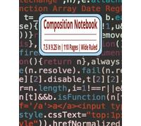 Versatile Composition Notebook - 110 Pages, College, School, Employee & Work Ruled, 7.5"x9.25": Ruled Writing Notebook | College, School, and Employee ... & Journals | 110 Pages | 7.5X9.25 Inches