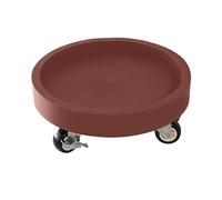 VersatilePlant Caddy con ruedas Bandeja redonda para macetas de 20 cm y 30 cm, platillo de plástico para jardín, color marrón