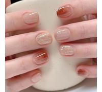 Versátiles accesorios de uñas con lazo de mariposa, 24 unidades/caja de uñas postizas a presión para poner tus accesorios elegantes