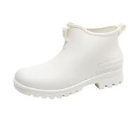 Versátiles zapatos de lluvia para mujer Cómodos zapatos de goma impermeables con suela antideslizante, ideales para exteriores de cocina para cualquier clima para suelos húmedos entornos resbaladizos