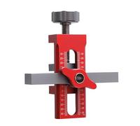 Versatilidad de aleación de aluminio para instalación de puerta, posicionador de hardware para fácil configuración de herrajes de gabinete, reducción de errores, plantilla de gabinete de aleación de