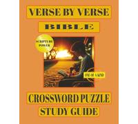 VERSE BY VERSE BIBLE CROSSWORD PUZZLE STUDY GUIDE SCRIPTURE POWER ONE OF A KIND: A Unique Scripture-Based Puzzle Challenge for Faith, Focus, and ... Inches 120 pages with puzzles and solutions.