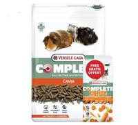 VERSELE-LAGA Cavia Complete - Conejillos de Indias 1,75 kg + Complete Crock Carrot 50 g gratis: pienso extruido para conejillos de Indias domésticos
