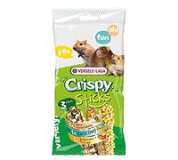 Versele Laga - Crispy Sticks - Palitos Aperitivos crujientes para Animales pequeños (8 Paquetes de 3) (Talla única) (omnívoros)