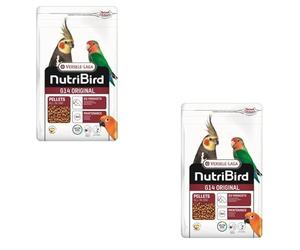 Versele-Laga Nutribird G14 Original | Paquete Doble | 2 x 1 kg | Alimento de Mantenimiento para Loros Adultos | Pellets Extruidos | para Apoyar la Flora Intestinal y el Plumaje