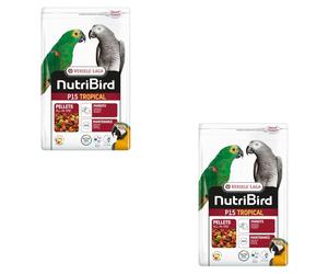 Versele-Laga NutriBird P15 Tropical | Paquete Doble | 2 x 1 kg | Alimento de Mantenimiento para Loros | Apoyo a la Flora intestinal | Alimento equilibrado | Pellets extruidos