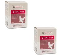 Versele-Laga Omni-Vit | Paquete Doble | 2 x 200 g | Suplemento Alimenticio para Aves | Multivitamínico para Apoyo en la Cría y Desarrollo | Mezcla Equilibrada