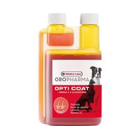 VERSELE-LAGA - Oropharma OPTI Coat - Suplemento alimenticio para Perros - con Aceite de salmón - para un Pelaje Brillante - 100% Natural - 250 ml